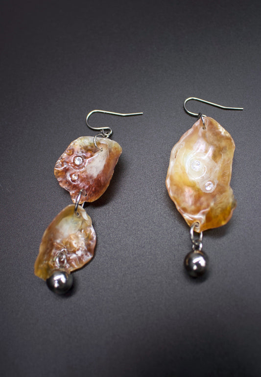 Shell n Bling Earrings